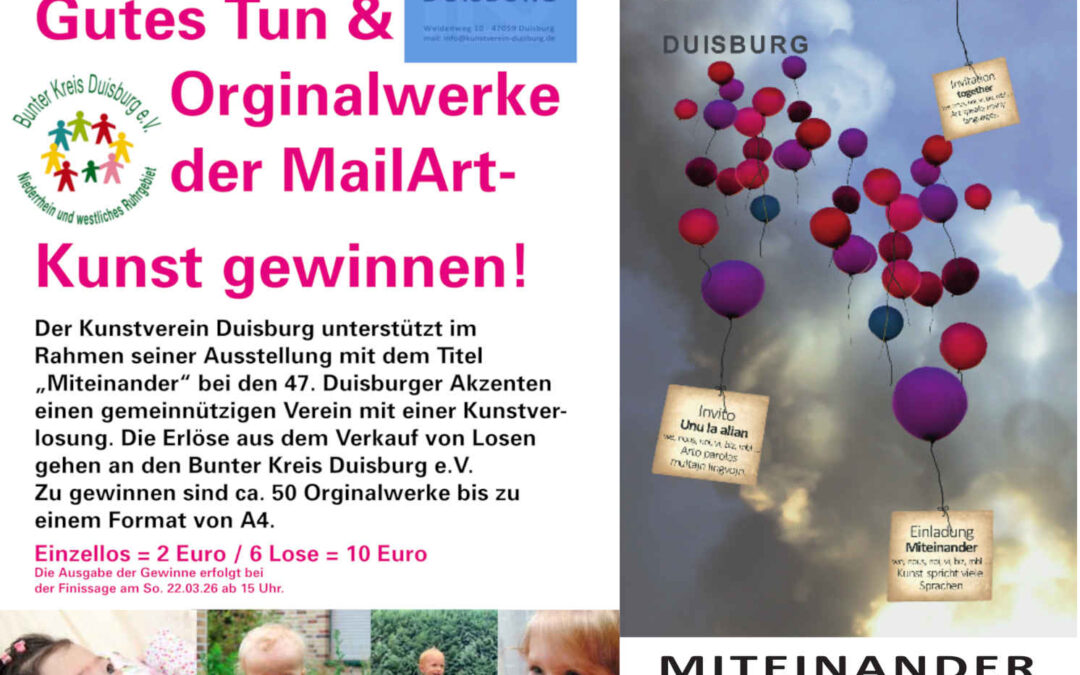 Gutes Tun &  Orginalwerke  der MailArt- Kunst gewinnen!